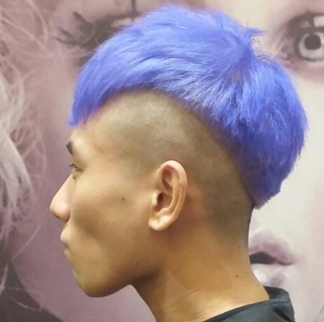 日式威廉_男_髮型設計_淡紫羅蘭染_日韓流行髮型_2017流行髮型