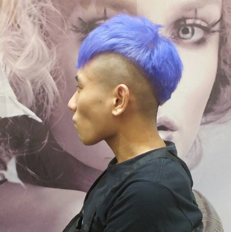日式威廉_男_髮型設計_淡紫羅蘭染_日韓流行髮型_2017流行髮型