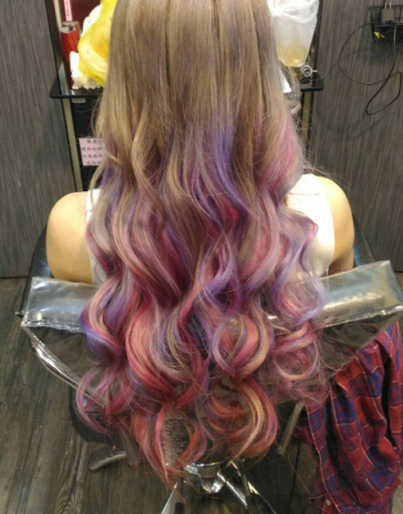 日式威廉_女_髮型設計_長捲染髮_日韓流行髮型_2017流行髮型